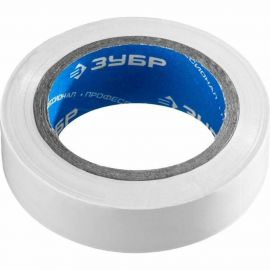 Изолента ПВХ ЗУБР Электрик-10 10м 0,13х15мм белая 1233-8 