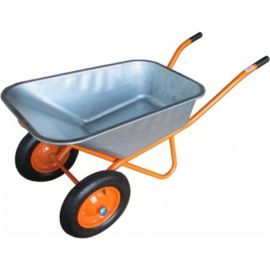 Строительная двухколесная тачка Bohrer колесо 3.25-8, 110 л, 210 кг ТВН-2Н 