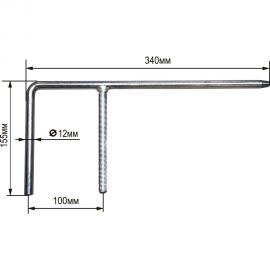 Штанга направляющая F-образная для BG200 ELMOS e60 319 