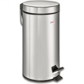 Ведро-контейнер для мусора с педалью ЛАЙМА 30 л, зеркальное, нержавеющая сталь 232263 