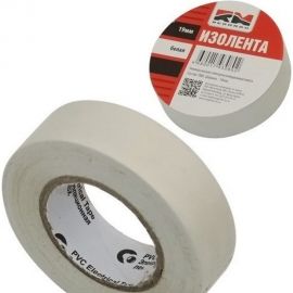Изолента REDMARK 19 мм х 10 м, цв. белый RM19W10 