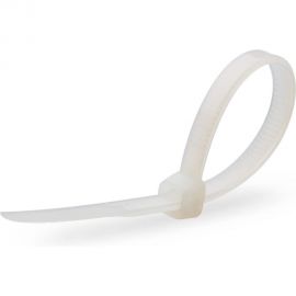 Нейлоновые стяжки FORTISFLEX КСС 4х370 мм белый 100 штук 49400 