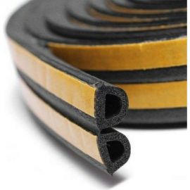 Самоклеящийся уплотнитель Sila pro D, 150 м, 12х10 мм, черный (S) SD-150 