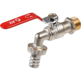 Водозаборный кран AV Engineering со штуцером 1/2" никелированный AVE166012 