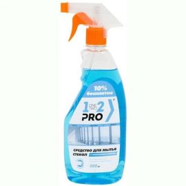 Средство для стекол 1-2-Pro Весна 500 мл, с курком БХСН-05 