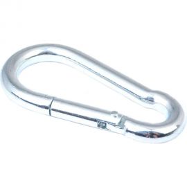 Усиленный карабин Стройбат DIN 5299C 10мм белый цинк 5 шт 308600 