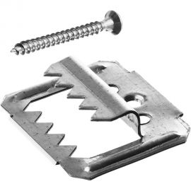 Усиленный крепеж для вагонки ЗУБР Кляймер-У2 с саморезами, 5 мм, 50 шт. 30755-05 