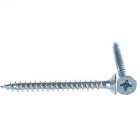 Универсальные саморезы Стройбат 5,0x 50 белый цинк 150 шт 110671 