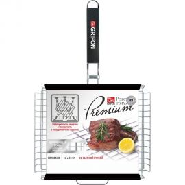Решетка GRIFON Premium Гриль 36x28x5 cм, нержавеющая сталь 2 мм 650-004 