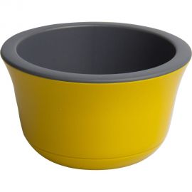 Пластиковый горшок liveingreen ОМЕГА медовый, c белой вкладкой, диам. 26 см, высота 16 см, 5.3 л ОМ26-34 