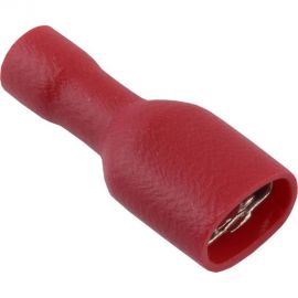 Плоский разъем TDM РППИ-М 1,25-250 красный, мама, полностью изолированный, 50 штук SQ0546-0003 