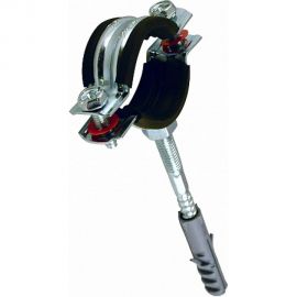 Металлорезиновый хомут с дюбелем и шурупом СТМ 3 87-92 мм CHSR0003 