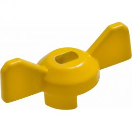 Ручка-бабочка для крана MasterProf желтая, 1/2""-3/4"" ИС.131525 