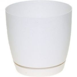 Кашпо с поддоном FormPlastic Toscana 0741-011 1.6 л, белое 014322 