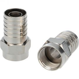 F-разъем REXANT RG-6, обжим 100 шт 05-4031 