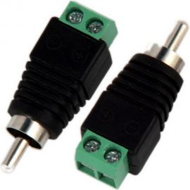 Разъем RCA штекер Pro Legend пластик на кабель, винт, PL2161 