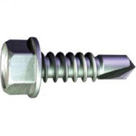 Самонарезающий винт со сверловым концом Grabber HEX 5,5х19 мм белый цинк 250 шт. 12075H3-250DIY 