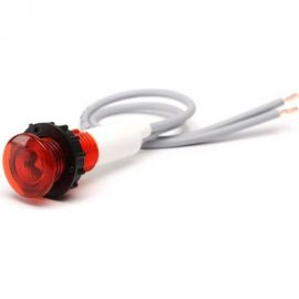 Сигнальная арматура Emas красная 10мм с силиконовым проводом 24В S100LK2 