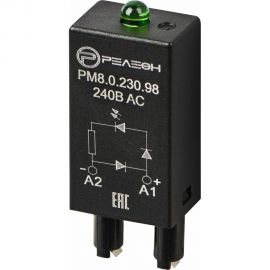 Модуль индикации и защиты РЕЛЕОН LED + Варистор; 240В AC/DC; PM8023098 