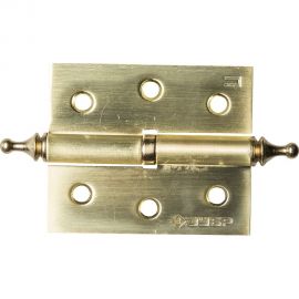 Дверная разъемная петля Зубр Эксперт 1 подшипник цвет матовая латунь SB правая с крепежом 75x63x2.5 мм 2 шт. 37605-075-3R 