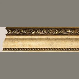 Потолочный плинтус Cosca 152-552 интерьерный багет, 84 мм, античное золото СПБ016609 