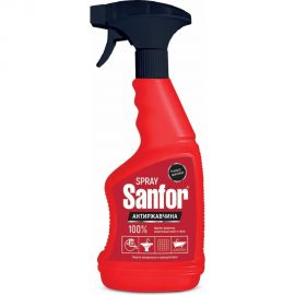 Спрей для удаления известкового налета и ржавчины SANFOR 500 мл 12874 