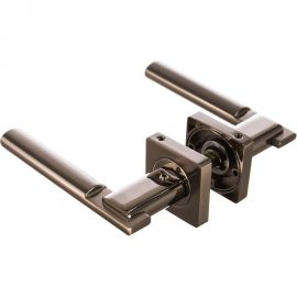 Дверная ручка на квадратной розетке Лоренцо РЕНЦ DH 59-02 SN/NP 