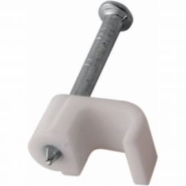 Плоский крепеж кабеля REXANT 4x2 мм, белый 50 шт 07-4204 