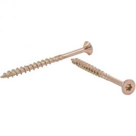 Шуруп Rusconnect CS 10120 с/нарез. д/дерева, потай 10х120 50 шт. Желтый цинк 311012 