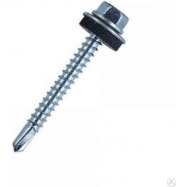 Кровельные саморезы ВИРТУОЗ 4,8х60 мм, цинк 100 шт 600-24442 