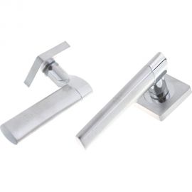 Дверная ручка на квадратной розетке Марчелло РЕНЦ DH 57-02 SC/CP 