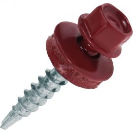 Кровельные саморезы ВИРТУОЗ 5,5х51 мм, RAL 3005, красное вино, 100 шт. 600-24145 