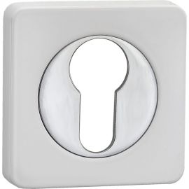 Накладка на цилиндр RENZ суп.бел./хр.бл.КВ INET 02 SW/CP 