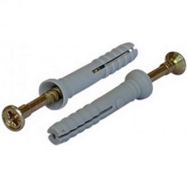 Дюбель-гвоздь 6х40 потайная манжета, полипропилен 300шт - пакет Tech-Krep 125575 