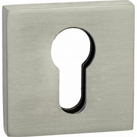 Квадратная накладка на цилиндр RENZ никель супер матовый INET 03 MSN 