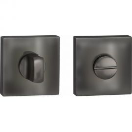 Квадратная завертка к ручкам RENZ черный никель INBK 03 BN 