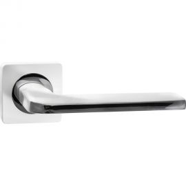 Дверная ручка RENZ Кераско супер белый/хром блестящий КВ, 2 шт. INDH 97-02 SW/CP 