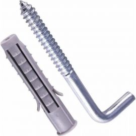 Дюбель с прямым крюком Госкреп 6 подвес 6 шт. 4-0013370 