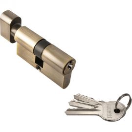 Ключевой цилиндр с заверткой RUCETTI R60CK AB, 60 мм 9010504 