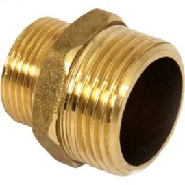 Переходной ниппель LEXLINE 1 1/2-3/4 нар/нар., латунь 40-20 Украина 513043 