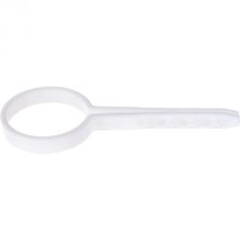 Круглый дюбель-хомут TDM 20 мм, белый, 100 шт. SQ0539-0039 