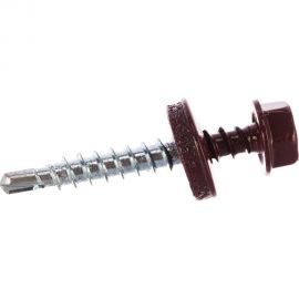 Кровельный саморез Госкреп 4,8х70 RAL 3005 красное вино, 150 шт., б.пл.конт. 1150 мл 1-0036334 