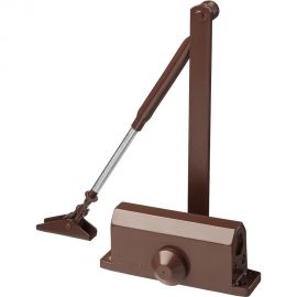 Дверной доводчик для дверей массой до 40 кг STAYER цвет коричневый 37917-50 