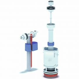 Арматура для бачка АНИ Пласт набор, боковое подключение, шток хром, 1 режим эконом WC4050M 023-2649 