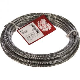 Стальной трос Стройбат DIN 3055 4мм 10м 249460 