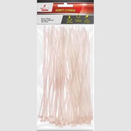 Хомут-стяжка SKYBEAR нейлон-66, белый, 7,2x200 мм, 100 шт. 921720 