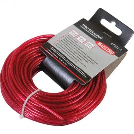 Стальной трос с ПВХ-покрытием MAESTRO D 3 мм, L 20 м, цветной 69532-2 