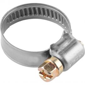 Хомуты Зубр ЭКСПЕРТ из нержавеющей стали с накатной лентой НЛ-9, 10-16мм, 200шт 37820-10-16-200 