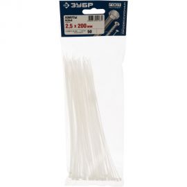 Хомуты нейлоновые 50 шт. (2.5 мм; 200 мм) Зубр 4-309017-25-200 