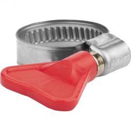 Хомуты Зубр ЭКСПЕРТ Бабочка из нержавеющей стали с накатной лентой НЛ-9, 25-40мм, 100шт 37835-25-40-100 